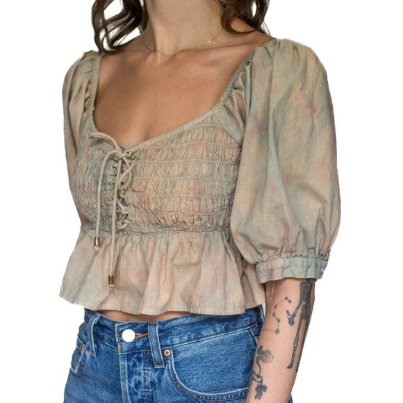 Free People • Small • Blouse • Pink w/ Blue - Picture 6 of 13